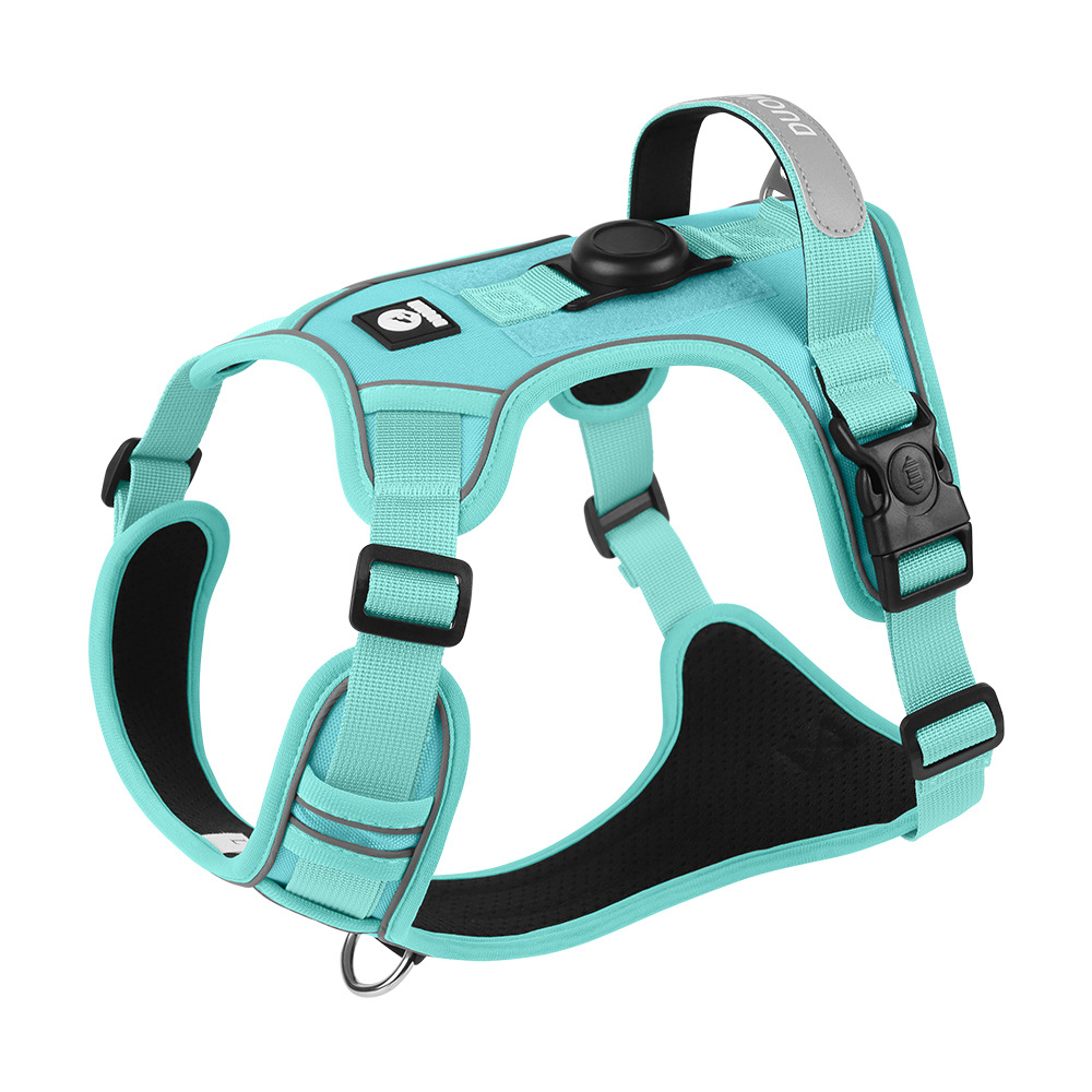 Cross-border dog leashes, explosion-proof pet chest and back Velcro dog straps, large dog leashes, reflective dog leashes
