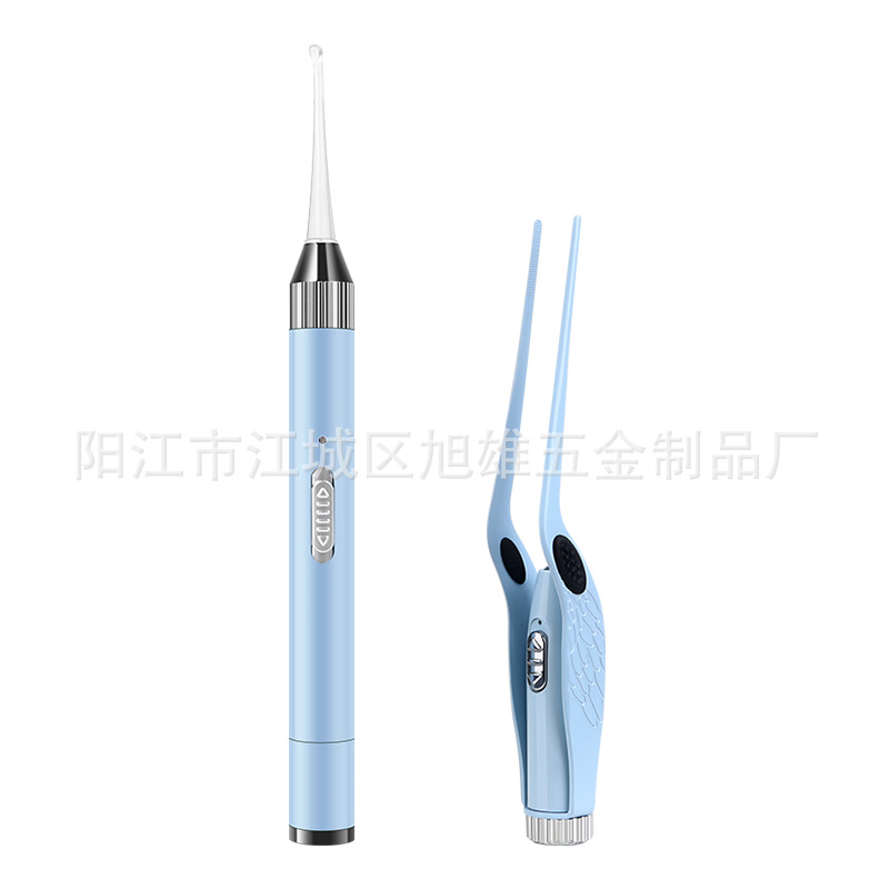 Wholesale ear-cleaning magic tools: ear-picking spoons with glowing lights, soft heads, baby earwax, children's ear-picking tweezers