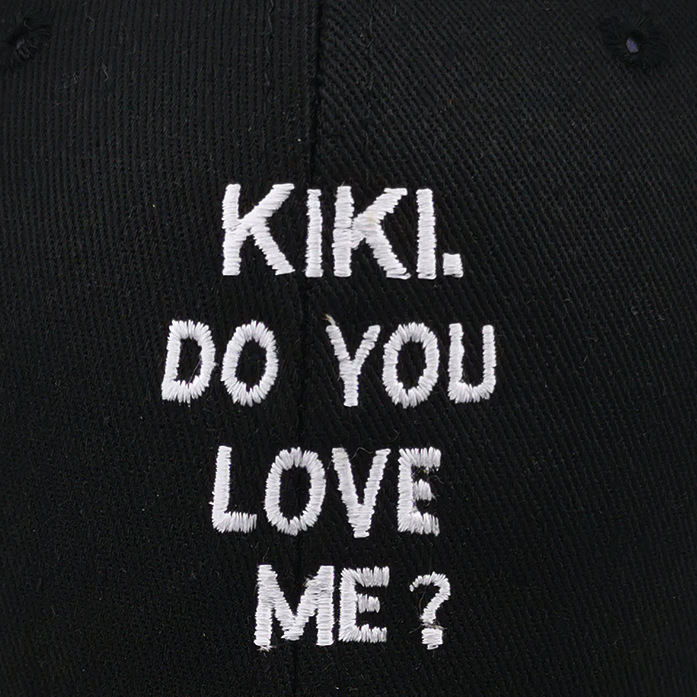 AliExpress, eBay, foreign letter KIKIDOYOULOVEME? Hat embroidery pure cotton baseball cap trendy adult brand