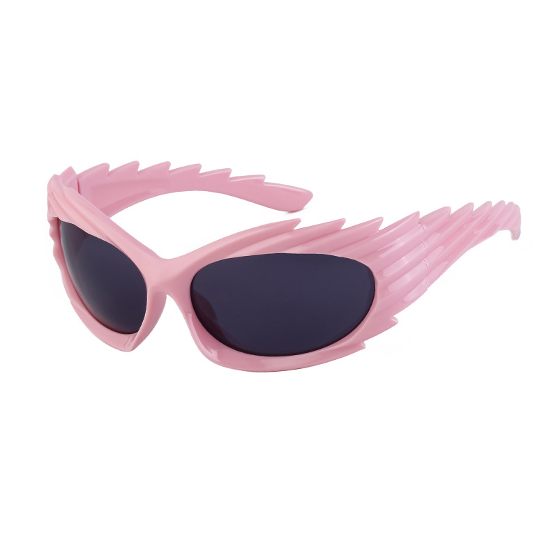 New European and American style Y2K millennial sun protection sunglasses for women, trendy and uniquely shaped sunglasses for men, cross-border eyewear wholesale.
