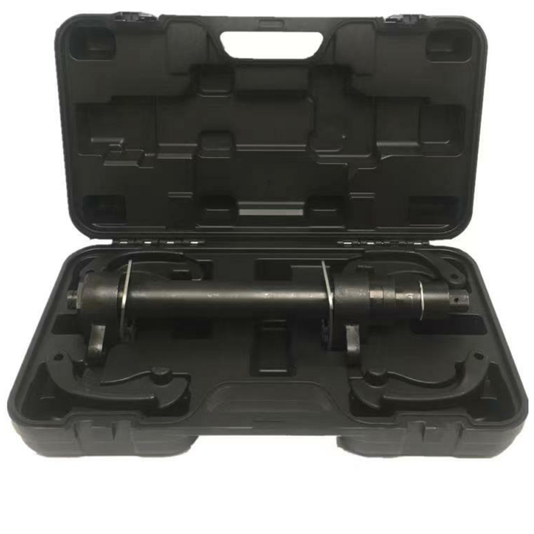 No-disassembly spring compressor for heavy-duty trucks