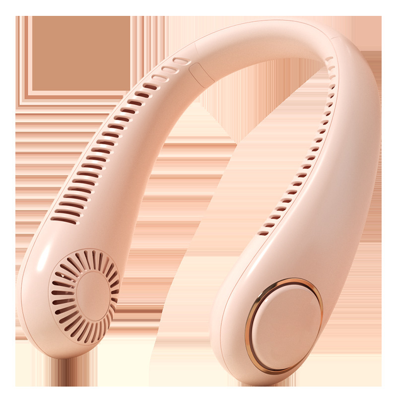 Source manufacturer's neck fan, bladeless, anti-hair curling, quiet, portable, outdoor, USB, long-lasting battery life mini fan