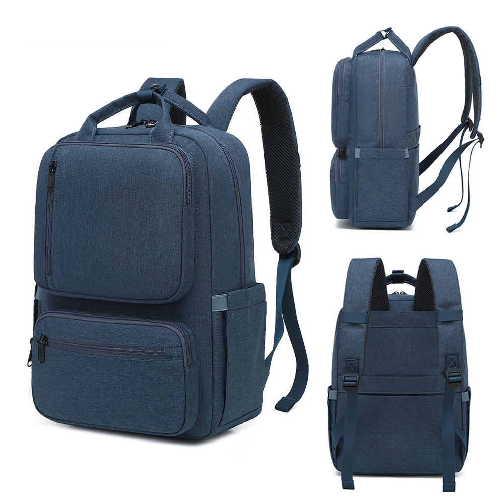 Men's large capacity backpack, casual and stylish, suitable for business and laptop use, factory direct supply, breathable and comfortable.