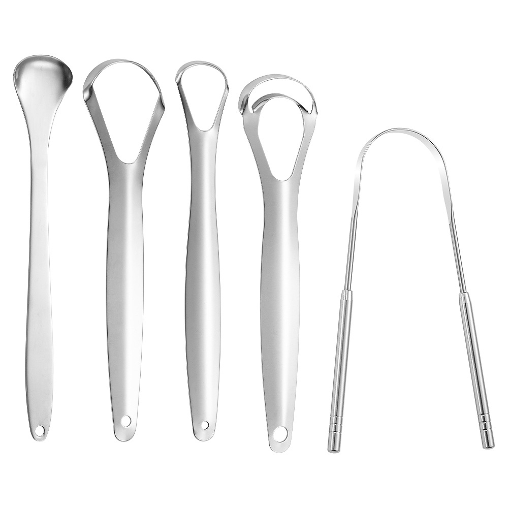 【 Preferred 】 Oral coating cleaner, stainless steel tongue scraper, oral coating cleaner, tongue scraper tool