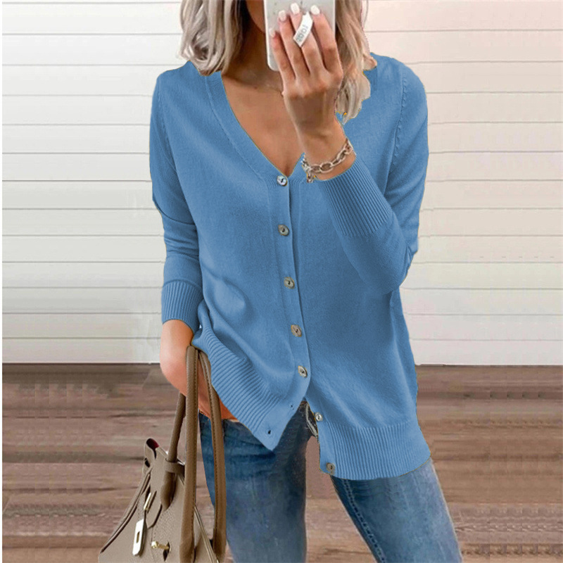 2024 European and American women's autumn and winter new style sweaters, button-down knit cardigans, coats, and coats available on Amazon independent website.