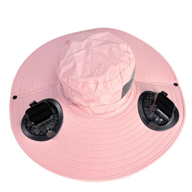 Solar-powered fan cap, rechargeable, long-lasting, strong wind, sun protection, summer outdoor mountain climbing, farm work, fishing