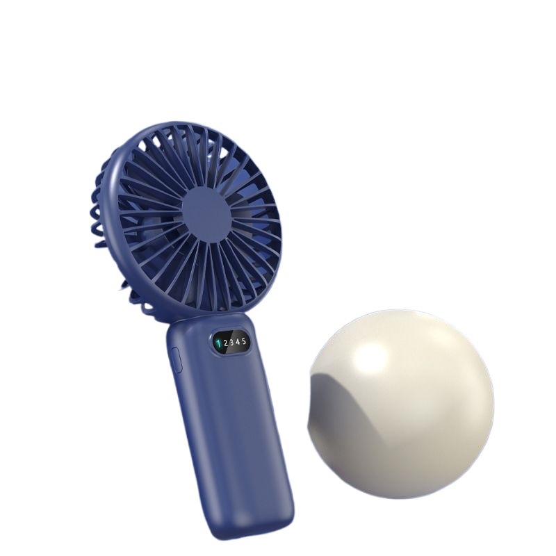 Portable mini fan, handheld/desktop style, rechargeable, silent USB fan for office, student dormitory, and outdoor use.