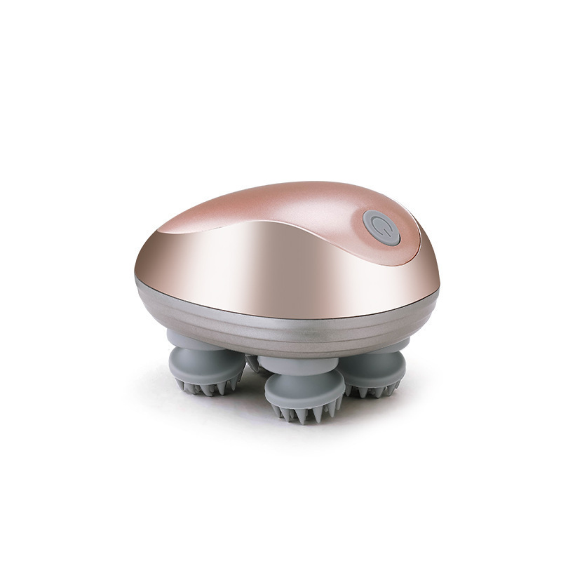 Multifunctional rechargeable neck massager, head massager, octopus-shaped smart scalp massager