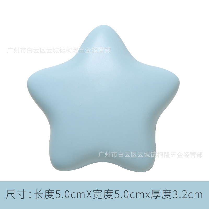 Macaron colored ceramic handles for children's room, cute wardrobe doors, cabinets and drawers, Morandi light blue small handles
