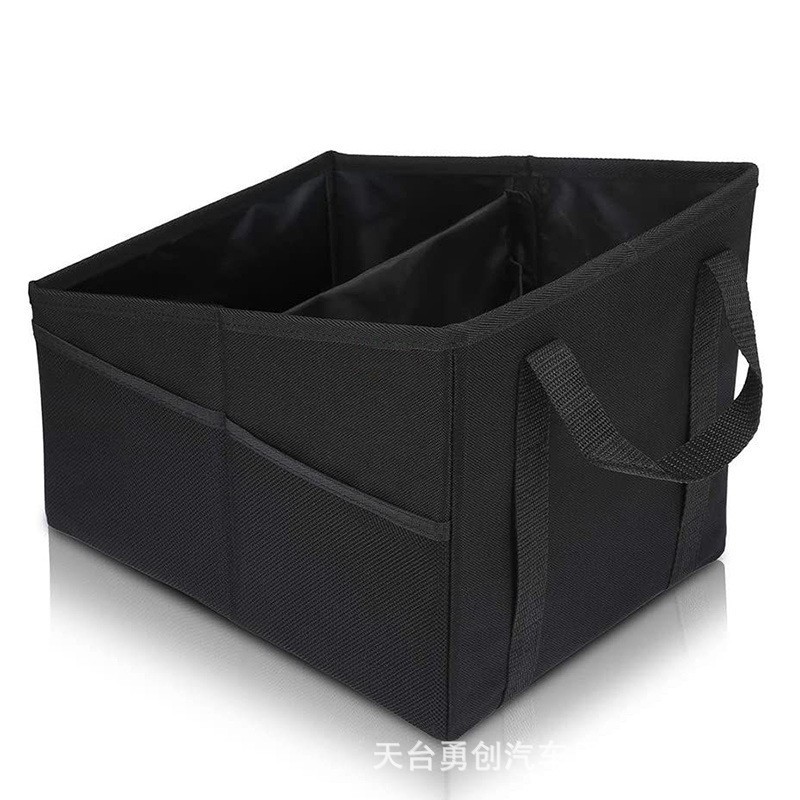 Cross-border best-selling car trunk storage box, foldable car tailgate universal seat storage box