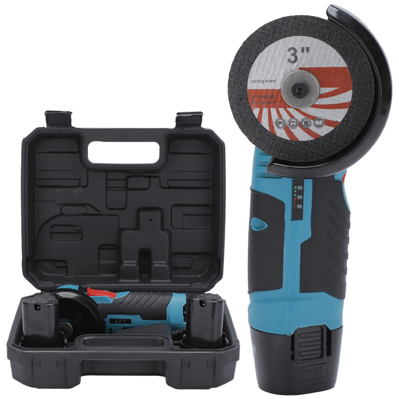 Lithium-ion wireless mini angle grinder, small household electric handheld cutter, rechargeable industrial-grade micro grinder