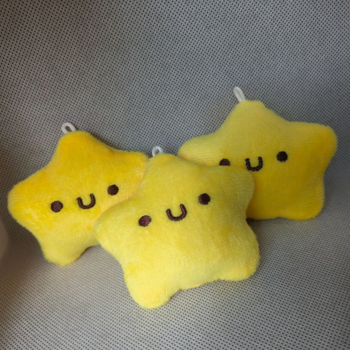 Wishing Star Squeaking Plush Keychain Doll Backpack Charm Little Star Gift Cute Squeezable Toy