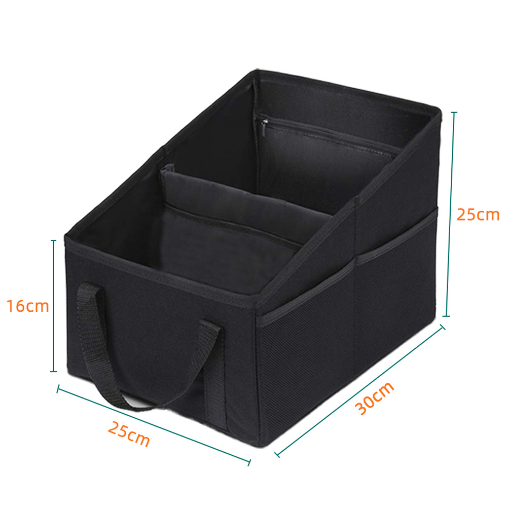 Cross-border hot-selling car storage box, large capacity, multi-functional car seat storage box, foldable car storage box