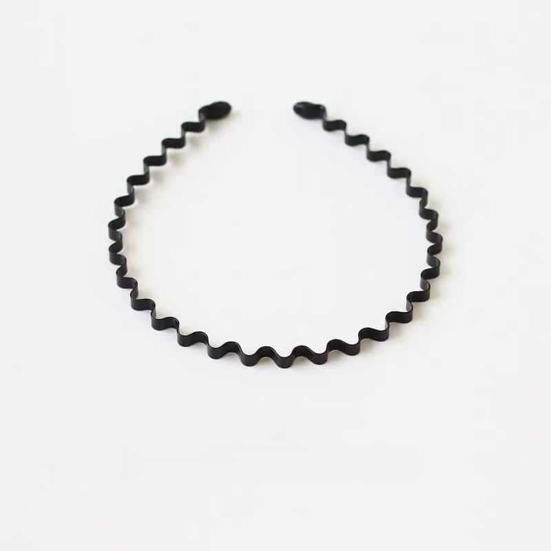 Invisible Metal Wavy Headband for Women, Hair Tie-off Tool for Stray Hair, Anti-slip and Non-binding, Headband for Washing Face