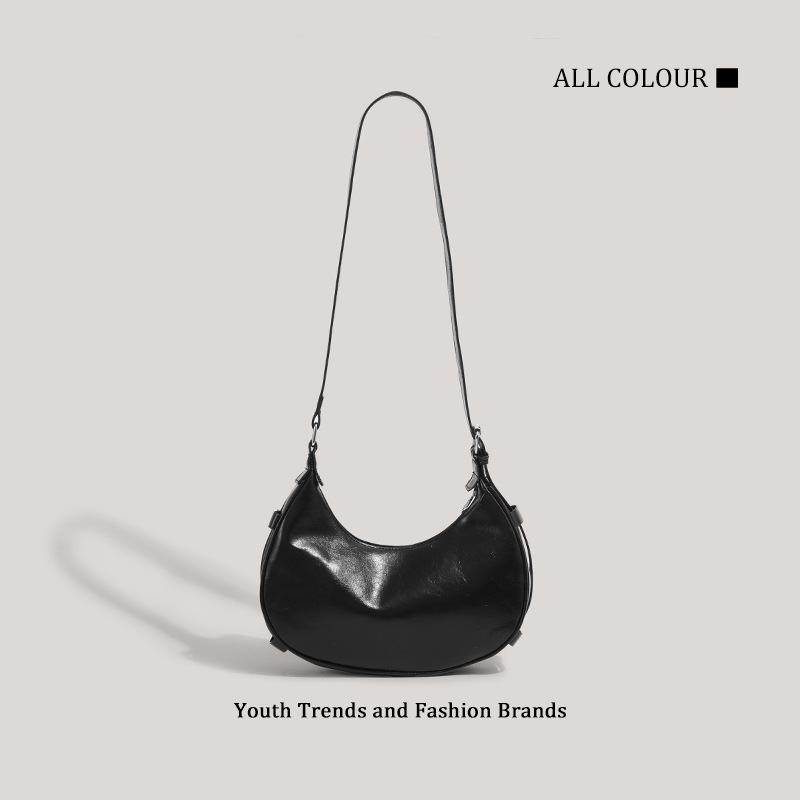 2024 Retro Shoulder Bag, Stylish and Versatile, Hot Girl Motorcycle Shoulder Bag, Wholesale, Cross-border