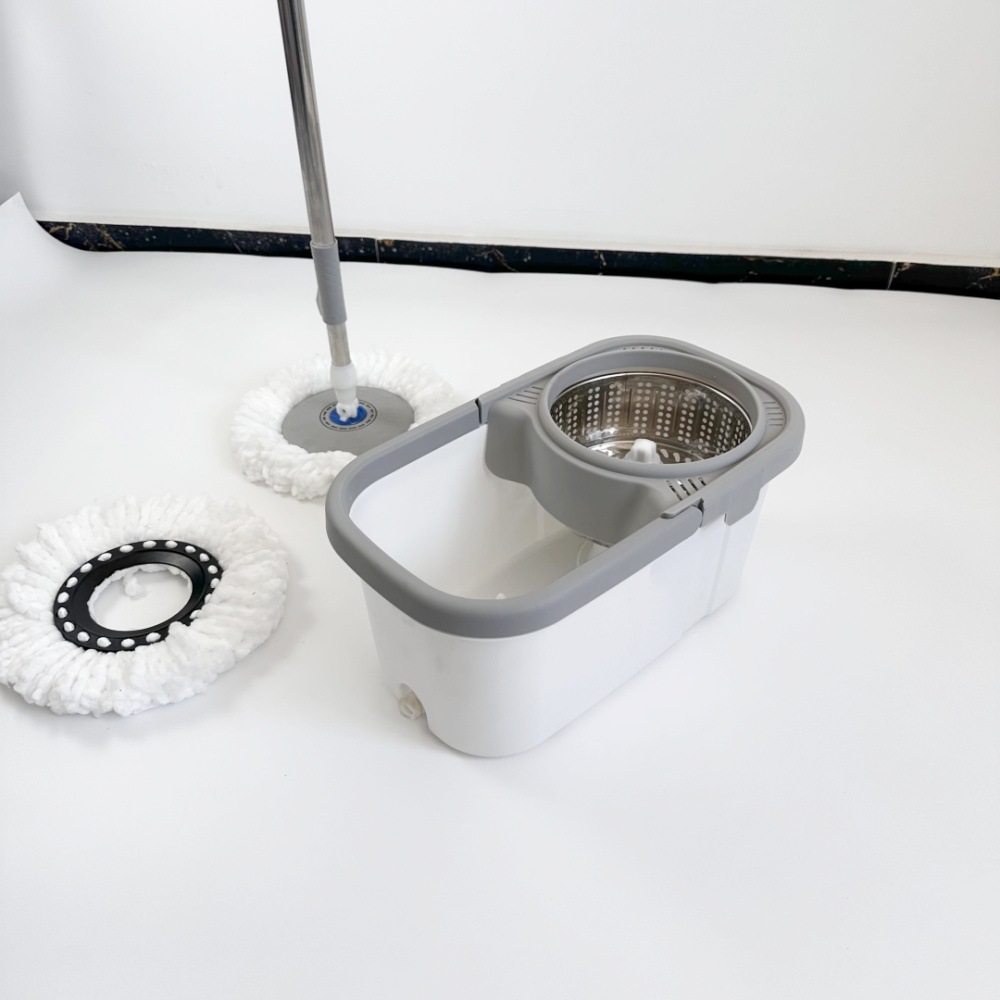 Export-grade rotating mop bucket, dual-drive mop bucket, lazy person hands-free mop bucket set for home use.