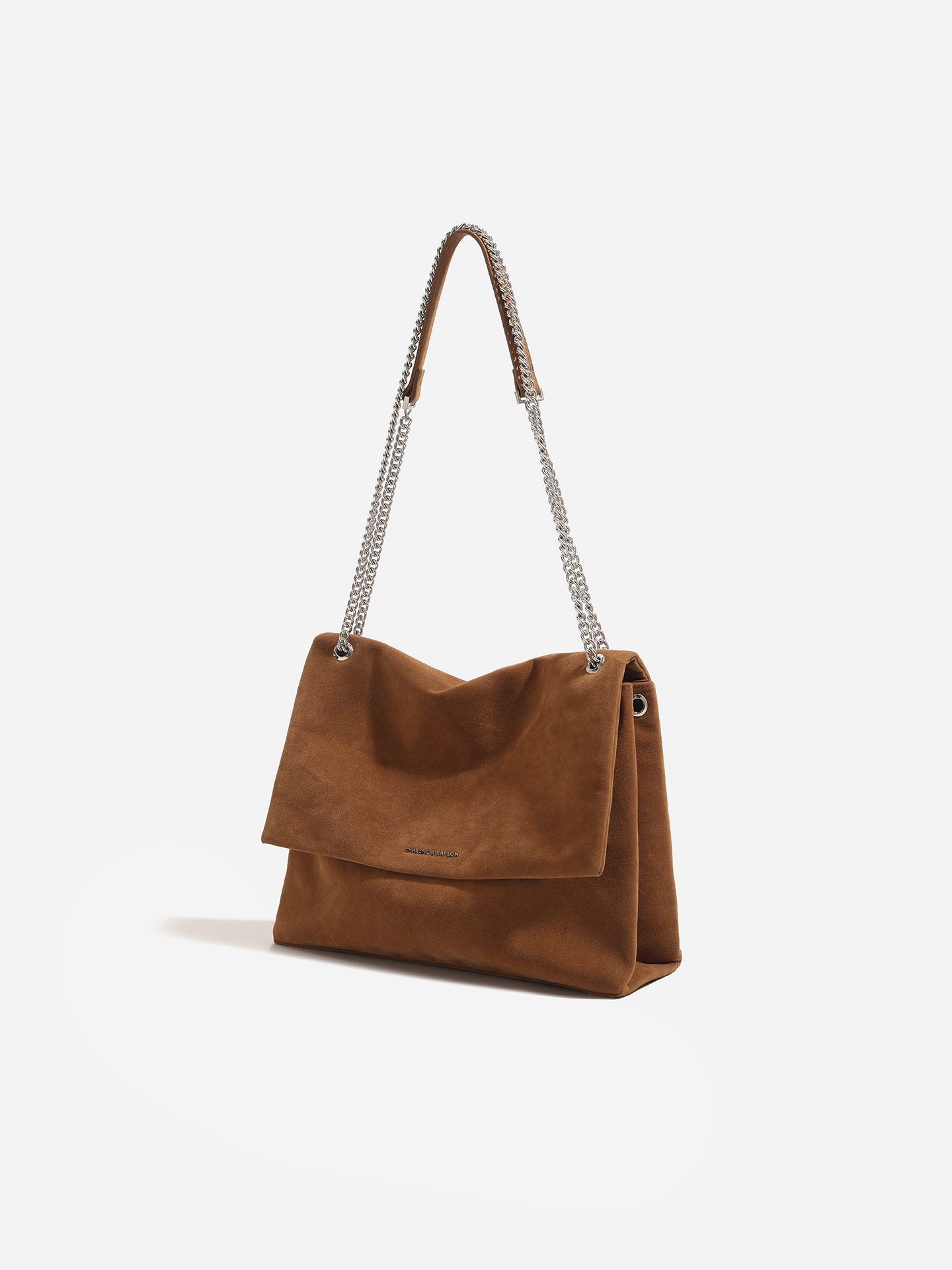 Korean style high-end large capacity tote bag with chain shoulder bag, women's 2025 new style, versatile for commuting and computer crossbody bag.