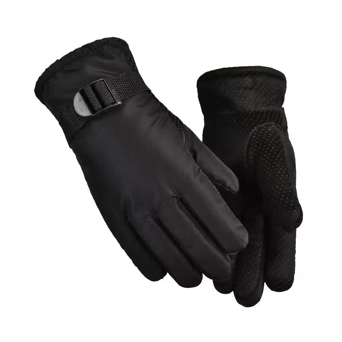 Spring, autumn and winter warm outdoor cycling sports couple's anti-slip, windproof, waterproof and thin fleece touch screen gloves