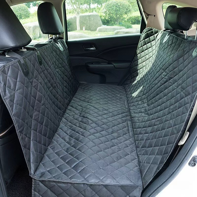 Popular cross-border e-commerce car pet seat cushion with center zipper, rear seat dog mat, car interior pet mat, dog mat, pet supplies.