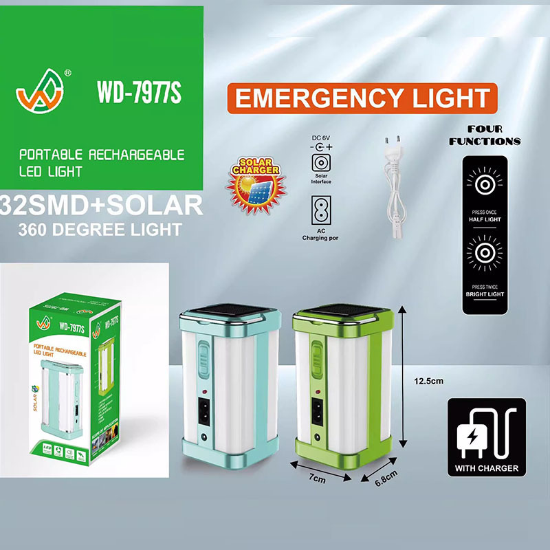 Cross-border hot-selling solar outdoor lights, rechargeable camping lights, four-sided LED street vendor lights, night market lights, emergency lights