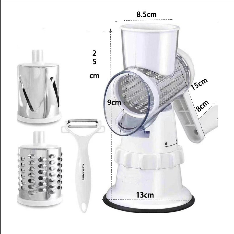 Cross-border multi-functional hand-cranked vegetable cutter, kitchen drum vegetable cutter, vegetable slicer, potato shred and grated tool