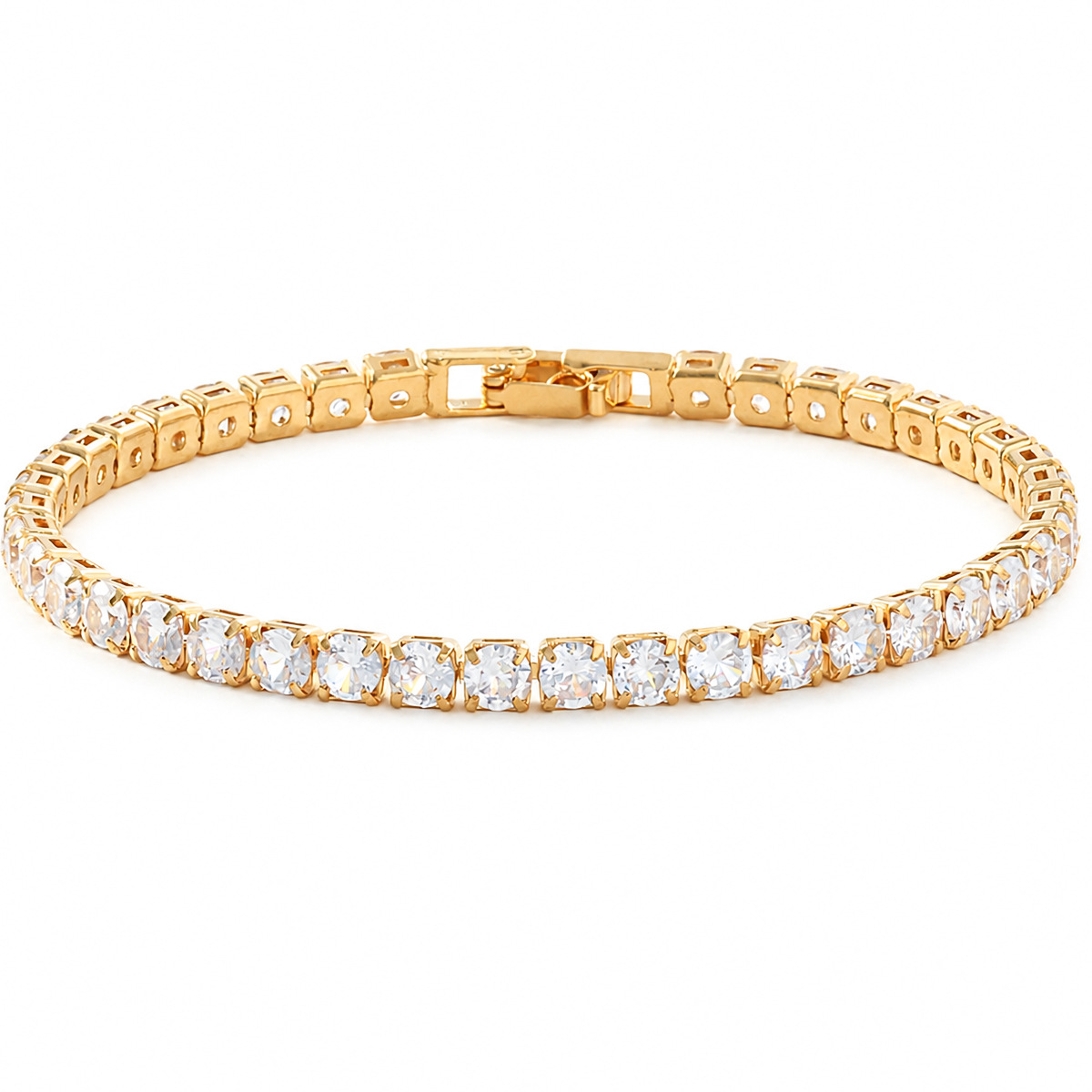 Cross-border fashion zircon bracelets, women's niche simple crystal high-end bracelet accessories, jewelry and accessories wholesale