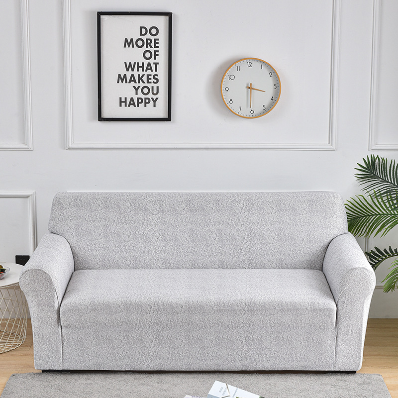 Cross-border stretch milk silk sofa cover printed full package, all-season universal sofa dust-proof protective cover for home use
