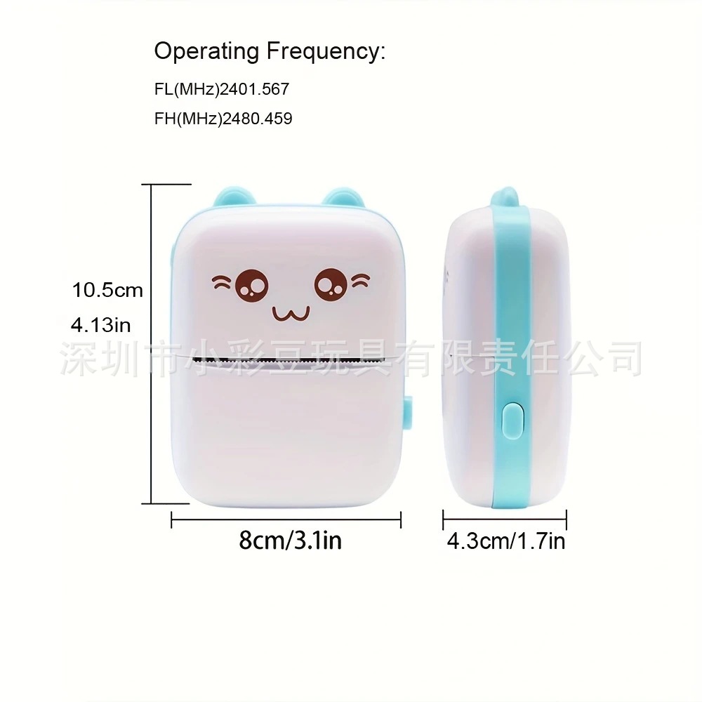 Cross-border mini printer, wireless connection to mobile phone, student home photo search, pocket portable thermal printer