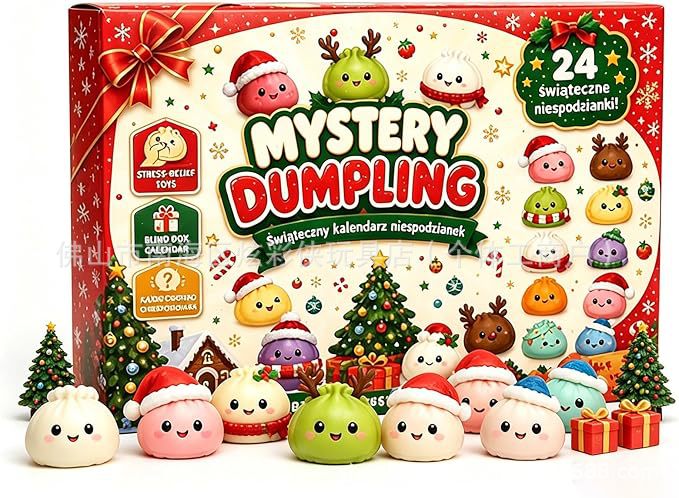 Cross-border new Product 2026New Squishy Bun Bao Bun Advent Countdown Calendar Steamed Bun Blind Box