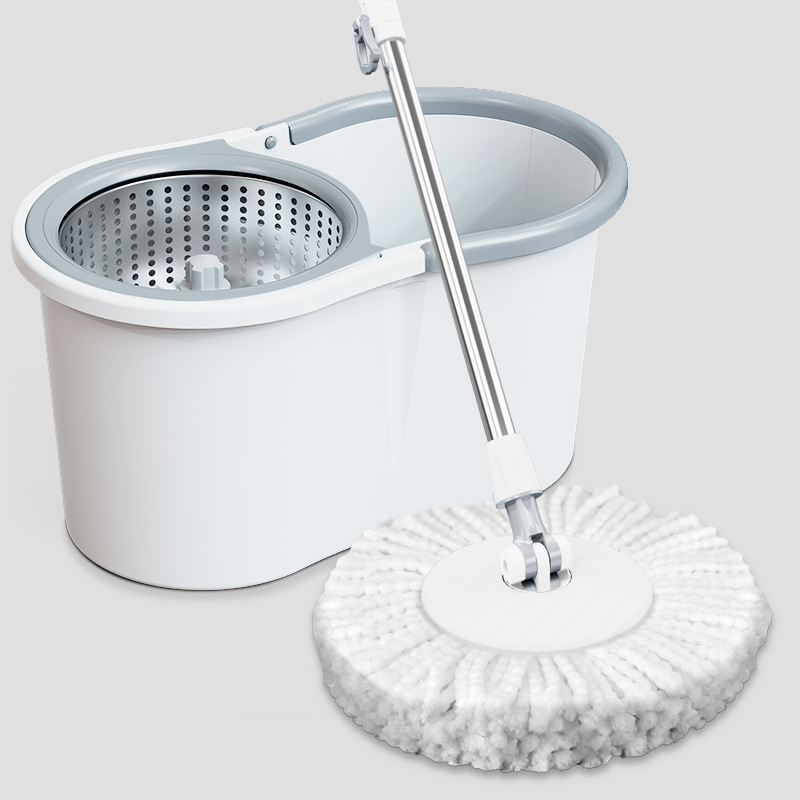 Traceable absorbent mop bucket, flat rotating mop, household lazy mop, hands-free mopping tool, wholesale mop set