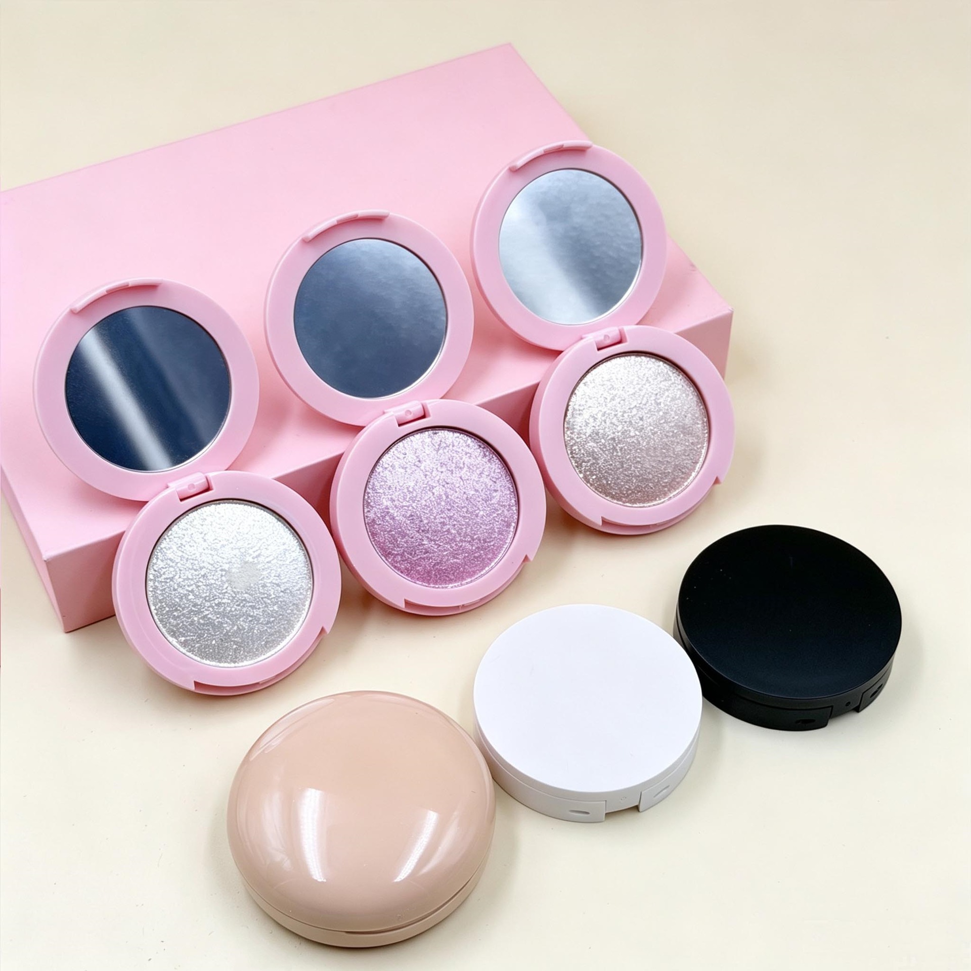 Potato Mash Highlighter Single-Piece Optically Changing Polarizing Chameleon Pearl Light Fine Shimmer Natural Brightening Highlighter No Logo