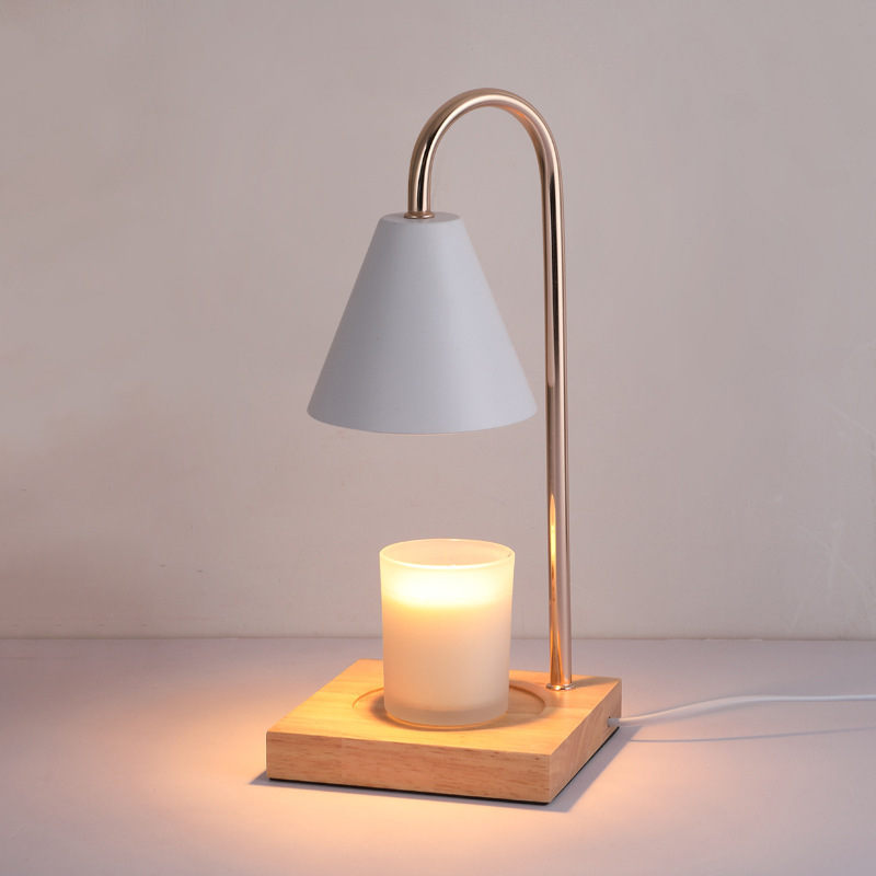 Ambient Light, Creative Gift, Aromatherapy Lamp, Lifting Candle Lamp, Bedside Ornament, Nordic Wooden Table Lamp, Candle Lamp, Night Light