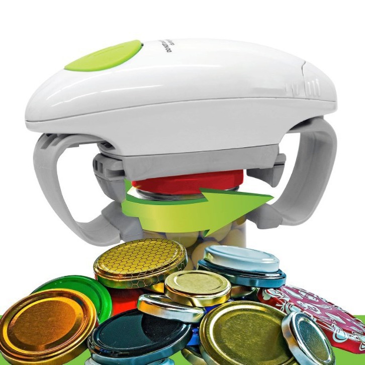 Household kitchen tools, electric double-ear can opener, bottle opener, one-click automatic bottle cap opening, cross-border supply, silicone