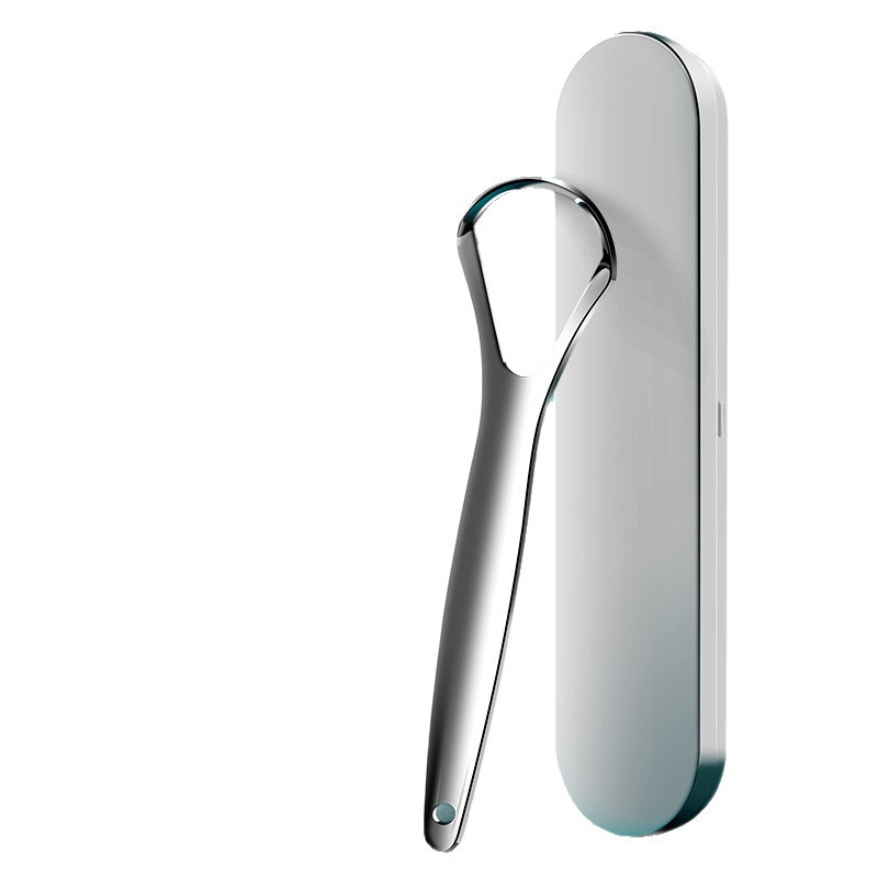 German tongue cleaner, stainless steel tongue scraper, oral cleaning brush, breath freshener