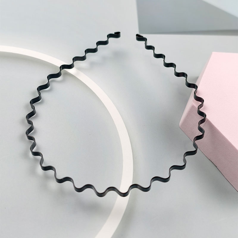 Korean style women's simple metal headband, bangs hair clip, face wash hair clip, men's sports headband.