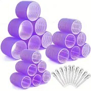 In-stock hair curling tools, self-adhesive hair curlers, lazy person's must-have, air bangs curling iron set