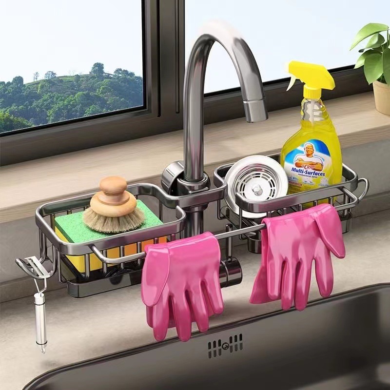 Kitchen faucet storage sink sink sink, rag sponge, draining basket, towel magic tool, multi-functional manufacturer
