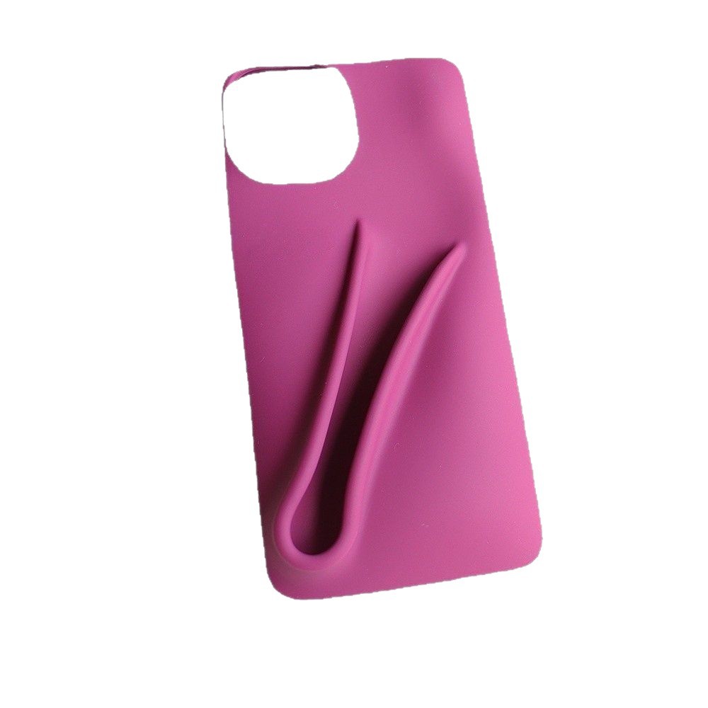 Hailey's favorite lipstick, lip gloss, and lip tint, silicone case compatible with iPhone 18 Pro, same color, drop-proof protection.