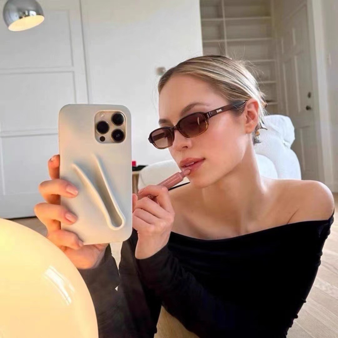 Hailey's favorite lipstick, lip gloss, and lip tint; compatible with iPhone 14/13; Apple 16/15 Pro Max phone case for drop protection.