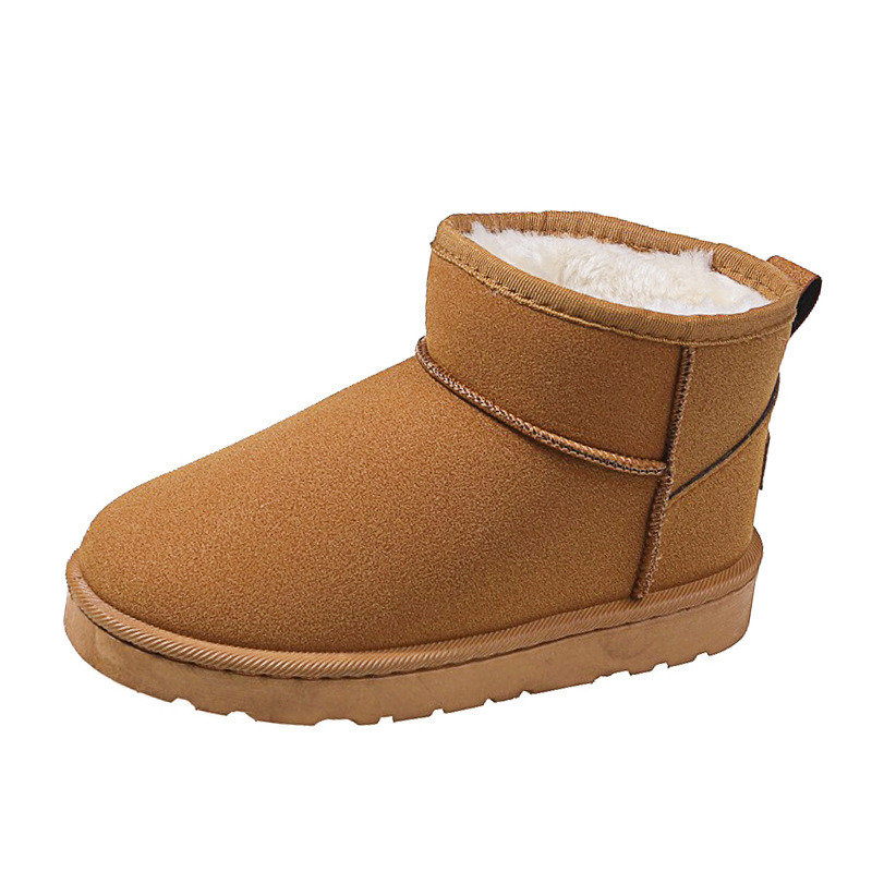 Snow Boots for Girls 2022 Winter New Korean style, fashionable and casual, thick-soled and fleece warm, one-foot student cotton shoes for girls
