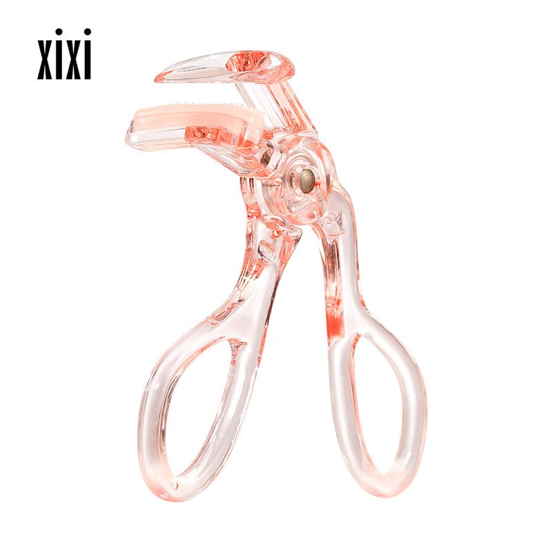 xixi Pink borderless comb eyelash curler, wide-angle, one-piece, long-lasting curling and shaping, specially designed for puffy eyes