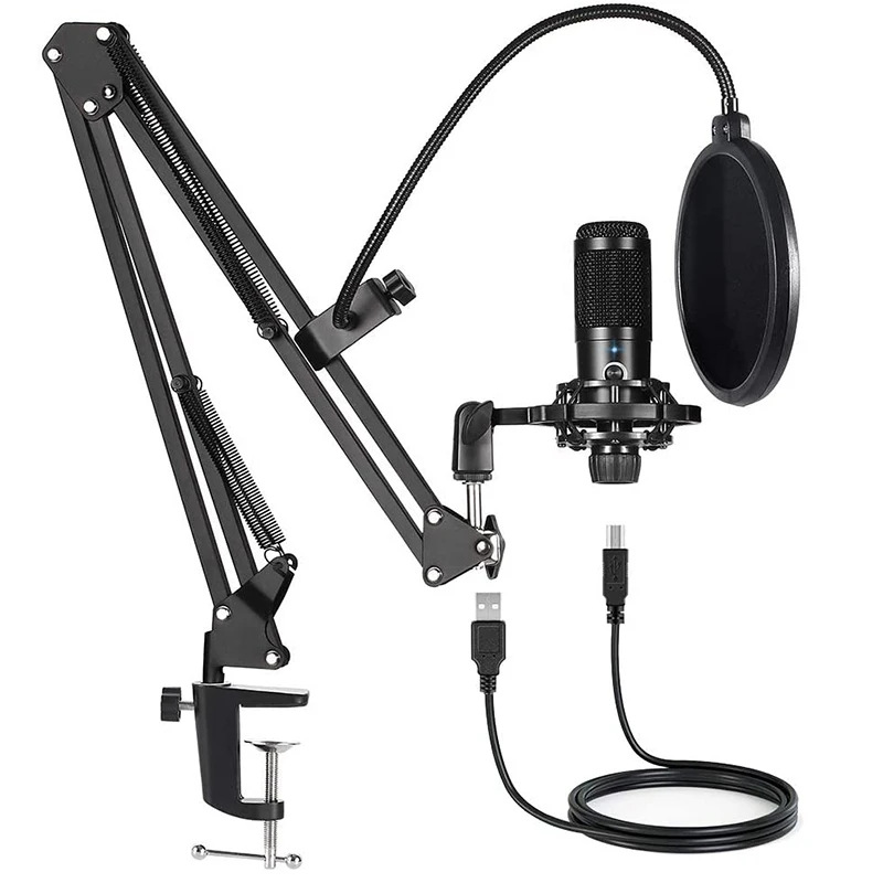 YTOM M1PRO Russian Export USB Condenser Microphone for Home Use, Computer Recording, Live Streaming, and Gaming