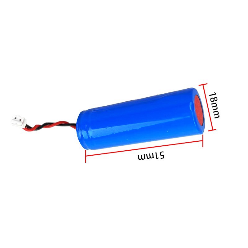 18500 3.7V 1400mAh/1600mAh Lithium Battery with Protection Board and Cable Outlet for Dental Light-Cutting Machines and Root Canal Machines