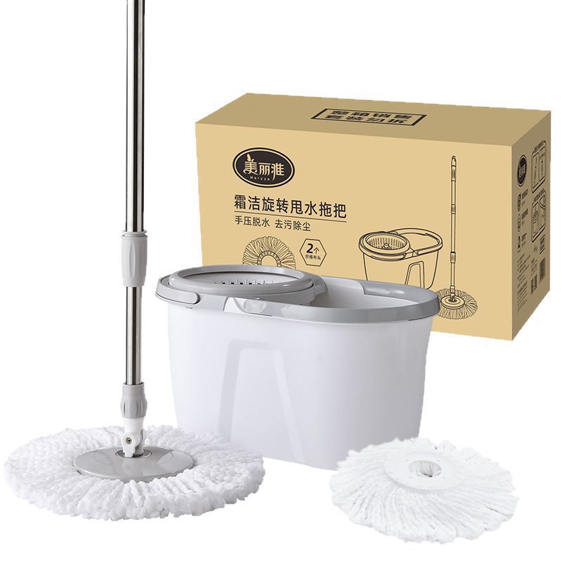 Beautiful Ya Frost Clean Rotating water-swinging mop, hand-pressed mop, sewage separation with dehydrating mop bucket