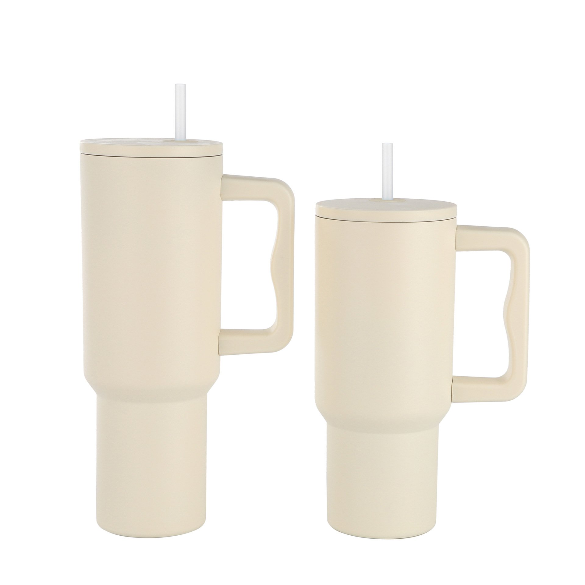 40oz 3rd Generation Car Mug 304 Stainless Steel Insulated Mug Portable with Handle and Straw, Giant Ice Cup