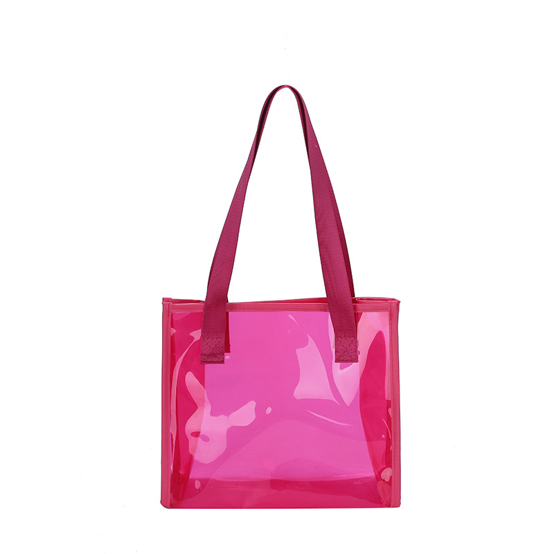 Women's 2025 New Fashion Shoulder Bag, Summer Style, Small Transparent Handbag, Student Tutoring Bag