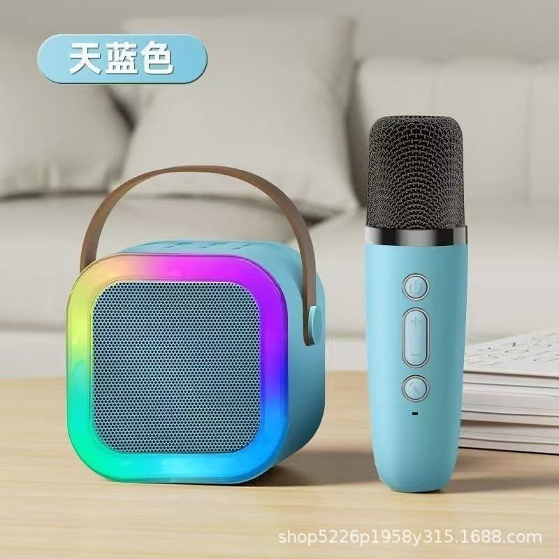 The K12 speaker is a new hot seller, available on all-in-one Bluetooth speakers and microphones for family karaoke and home karaoke.