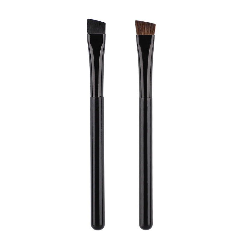 New large eyebrow brush, powder eyebrow brush, flat head, animal hair (horse hair, mink hair), wild eyebrow professional eyebrow brush.
