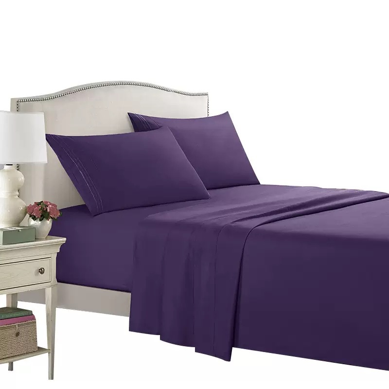 Amazon, eBay, cross-border e-commerce, four-piece embroidered solid color bedding set, single item, dropshipping.