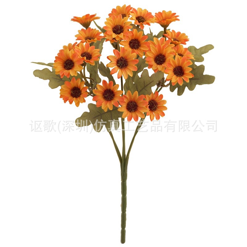 Cross-border best-selling high-quality artificial flowers, including colorful daisies, bouquets, home decoration silk flowers, artificial flowers and simulated flowers